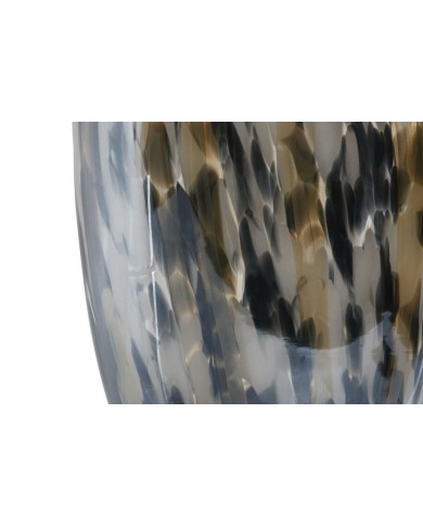 Vaso Home ESPRIT Nero Crema Cristallo Moderno 18 x 12,5 x 42,5 cm Vaso Home ESPRIT Nero Crema Cristallo Moderno 18 x 12,5 x 42,5 cm