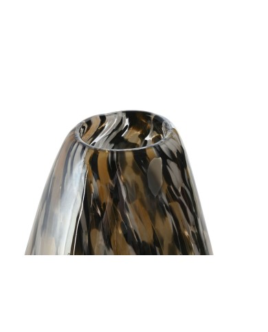 Vaso Home ESPRIT Nero Crema Cristallo Moderno 18 x 12,5 x 42,5 cm Vaso Home ESPRIT Nero Crema Cristallo Moderno 18 x 12,5 x 42,5 cm