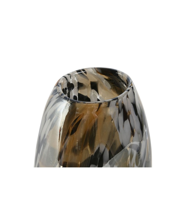 Vaso Home ESPRIT Nero Crema Cristallo Moderno 14,5 x 9,5 x 27,1 cm Vaso Home ESPRIT Nero Crema Cristallo Moderno 14,5 x 9,5 x 27,1 cm