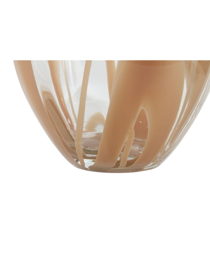 Vaso Home ESPRIT Pesca Cristallo Moderno 20 x 20 x 37 cm Vaso Home ESPRIT Pesca Cristallo Moderno 20 x 20 x 37 cm