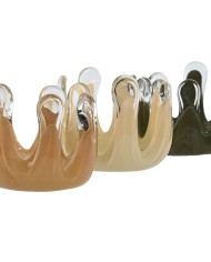 Portacandele Home ESPRIT Verde Crema Pesca Cristallo 12,5 x 12,5 x 9,5 cm (3 Unità) Portacandele Home ESPRIT Verde Crema Pesca Cristallo 12,5 x 12,5 x 9,5 cm (3 Unità)