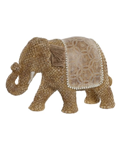 Statua Decorativa Home ESPRIT Naturale Elefante 32 x 12 x 21 cm
