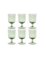 Set di Bicchieri Home ESPRIT Verde Cristallo 300 ml 8 x 8 x 14 cm (6 Unità)