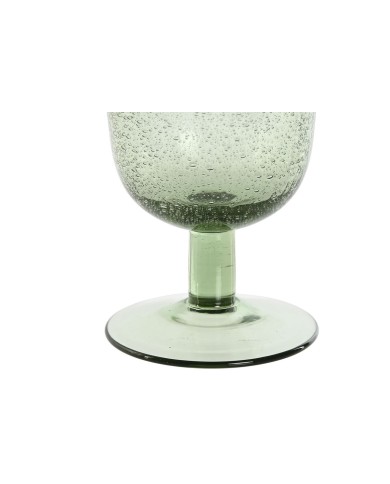 Set di Bicchieri Home ESPRIT Verde Cristallo 300 ml 8 x 8 x 14 cm (6 Unità)