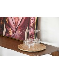 Set di Bicchieri Home ESPRIT Trasparente Cristallo Con rilievo (6 Unità)