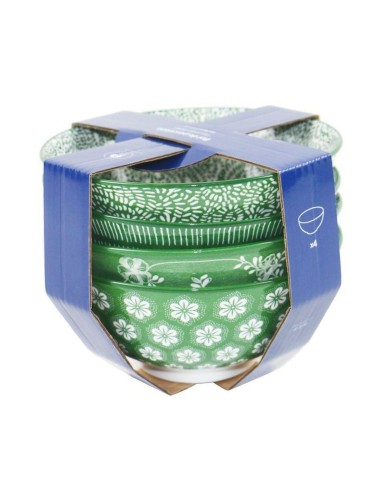 Set di Ciotole Home ESPRIT Marrone Beige Porcellana Fiori Shabby Chic 15 x 15 x 7 cm Set di Ciotole Home ESPRIT Marrone Beige Porcellana Fiori Shabby Chic 15 x 15 x 7 cm