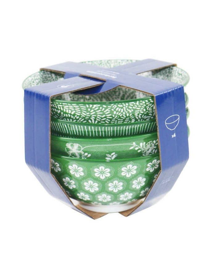 Set di Ciotole Home ESPRIT Marrone Beige Porcellana Fiori Shabby Chic 15 x 15 x 7 cm Set di Ciotole Home ESPRIT Marrone Beige Porcellana Fiori Shabby Chic 15 x 15 x 7 cm