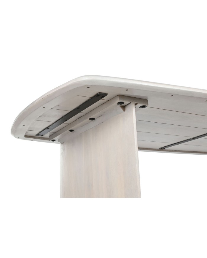 Tavolo da Pranzo Home ESPRIT Bianco Legno di mango 218 x 100 x 76 cm