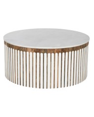 Tavolino da Caffè Home ESPRIT Bianco 137 x 76 x 45 cm Tavolino da Caffè Home ESPRIT Bianco 137 x 76 x 45 cm