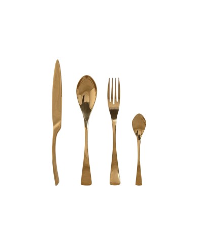 Posate Home ESPRIT Dorato Acciaio inossidabile 2 x 1,5 x 25,5 cm 16 Pezzi Posate Home ESPRIT Dorato Acciaio inossidabile 2 x 1,5 x 25,5 cm 16 Pezzi