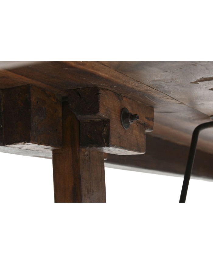 Tavolo Pieghevole Home ESPRIT Naturale Legno Riciclato 240 x 90 x 77 cm