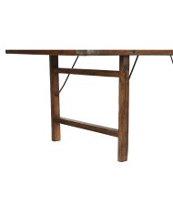 Tavolo Pieghevole Home ESPRIT Naturale Legno Riciclato 240 x 90 x 77 cm