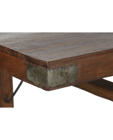 Tavolo Pieghevole Home ESPRIT Naturale Legno Riciclato 240 x 90 x 77 cm
