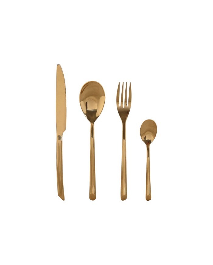 Posate Home ESPRIT Dorato Acciaio inossidabile 1,8 x 0,8 x 23,5 cm 16 Pezzi