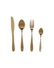 Posate Home ESPRIT Dorato Naturale Acciaio inossidabile ABS 3 x 2 x 16 cm 24 Pezzi Posate Home ESPRIT Dorato Naturale Acciaio inossidabile ABS 3 x 2 x 16 cm 24 Pezzi