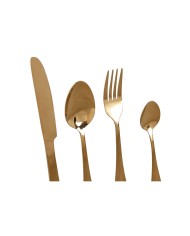 Posate Home ESPRIT Dorato Acciaio inossidabile 2 x 0,4 x 24 cm 16 Pezzi