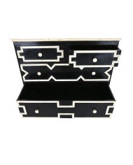 Cassettiera Home ESPRIT Nero 111 x 51 x 99 cm Cassettiera Home ESPRIT Nero 111 x 51 x 99 cm