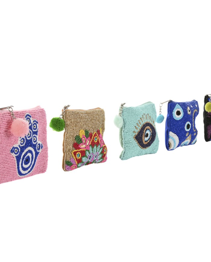 Portamonete Home ESPRIT Multicolore (6 Unità)