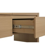 Cassettiera Home ESPRIT Naturale Grigio chiaro Moderno 120 x 40 x 80 cm