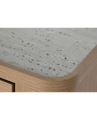 Cassettiera Home ESPRIT Naturale Grigio chiaro Moderno 120 x 40 x 80 cm