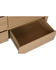 Cassettiera Home ESPRIT Naturale Grigio chiaro Moderno 120 x 40 x 80 cm