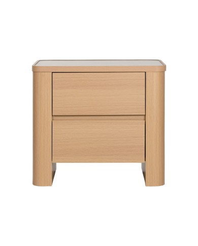 Comodino Home ESPRIT Naturale Grigio chiaro 56 X 40 X 51 cm Comodino Home ESPRIT Naturale Grigio chiaro 56 X 40 X 51 cm