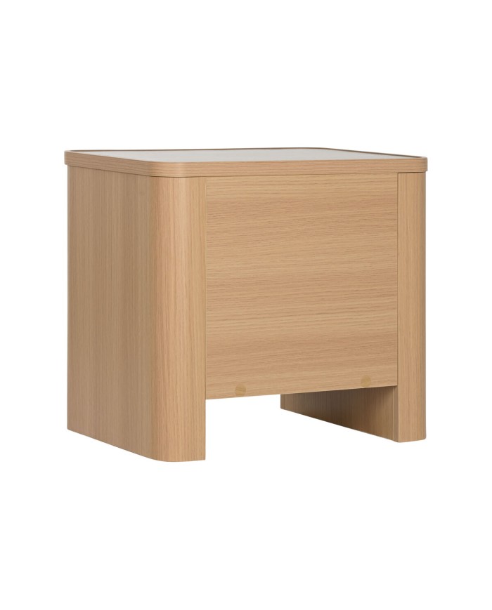 Comodino Home ESPRIT Naturale Grigio chiaro 56 X 40 X 51 cm Comodino Home ESPRIT Naturale Grigio chiaro 56 X 40 X 51 cm