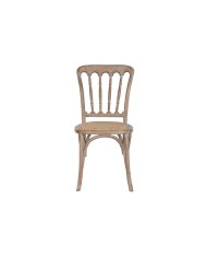 Sedia da Sala da Pranzo Home ESPRIT Marrone Chiaro Rattan Abete 45 x 48 x 92 cm