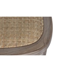 Sedia da Sala da Pranzo Home ESPRIT Marrone Chiaro Rattan Abete 45 x 48 x 92 cm