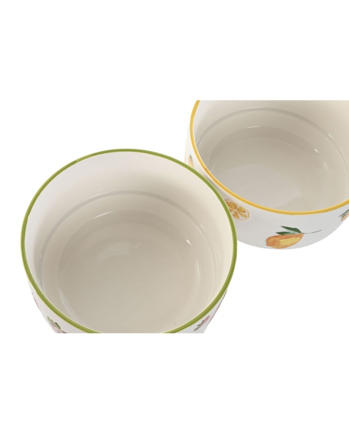 Insalatiera Home ESPRIT Giallo Rosso Verde Porcellana 21 x 21 x 12 cm (2 Unità) Insalatiera Home ESPRIT Giallo Rosso Verde Porcellana 21 x 21 x 12 cm (2 Unità)