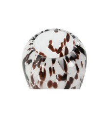 Vaso Home ESPRIT Bianco Marrone Cristallo Moderno 15,5 X 15,5 X 24,5 cm Vaso Home ESPRIT Bianco Marrone Cristallo Moderno 15,5 X 15,5 X 24,5 cm