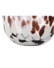 Vaso Home ESPRIT Bianco Marrone Cristallo Moderno 15 x 15 x 17 cm Vaso Home ESPRIT Bianco Marrone Cristallo Moderno 15 x 15 x 17 cm