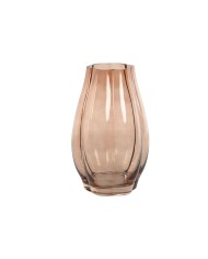 Vaso Home ESPRIT Bianco Marrone Cristallo Moderno 15 x 15 x 17 cm Vaso Home ESPRIT Bianco Marrone Cristallo Moderno 15 x 15 x 17 cm