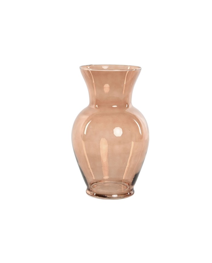 Vaso Home ESPRIT Ambra Cristallo Moderno 16 x 16 x 27 cm Vaso Home ESPRIT Ambra Cristallo Moderno 16 x 16 x 27 cm