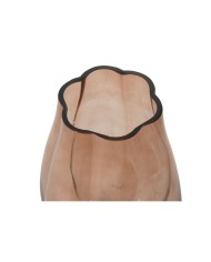 Vaso Home ESPRIT Ambra Cristallo Moderno 16 x 16 x 26 cm Vaso Home ESPRIT Ambra Cristallo Moderno 16 x 16 x 26 cm