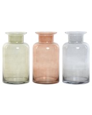 Vaso Home ESPRIT Ambra Cristallo Moderno 11,5 X 11,5 X 19,5 cm Vaso Home ESPRIT Ambra Cristallo Moderno 11,5 X 11,5 X 19,5 cm