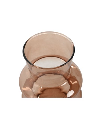 Vaso Home ESPRIT Ambra Cristallo Moderno 11,5 X 11,5 X 19,5 cm Vaso Home ESPRIT Ambra Cristallo Moderno 11,5 X 11,5 X 19,5 cm