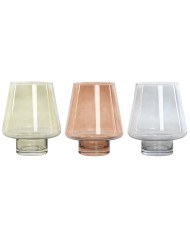 Vaso Home ESPRIT Azzurro Verde Ambra Cristallo Moderno 12,5 x 12,5 x 20 cm (3 Unità) Vaso Home ESPRIT Azzurro Verde Ambra Cristallo Moderno 12,5 x 12,5 x 20 cm (3 Unità)