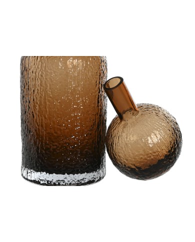 Vaso Home ESPRIT Marrone Cristallo Moderno 12,5 X 12,5 X 43,5 cm Vaso Home ESPRIT Marrone Cristallo Moderno 12,5 X 12,5 X 43,5 cm
