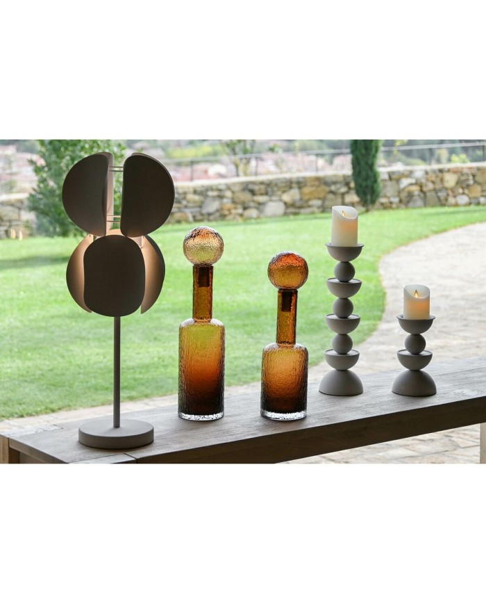 Vaso Home ESPRIT Marrone Cristallo Moderno 12,5 X 12,5 X 50,5 cm Vaso Home ESPRIT Marrone Cristallo Moderno 12,5 X 12,5 X 50,5 cm