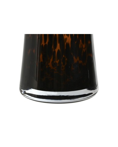 Vaso Home ESPRIT Marrone Nero Cristallo Moderno 16,5 x 16,5 x 29 cm Vaso Home ESPRIT Marrone Nero Cristallo Moderno 16,5 x 16,5 x 29 cm