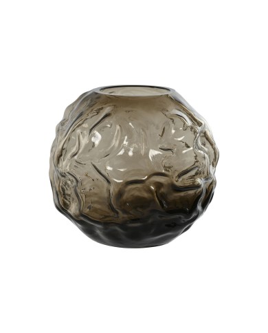 Vaso Home ESPRIT Marrone scuro Cristallo Moderno 21,5 x 21,5 x 19 cm Vaso Home ESPRIT Marrone scuro Cristallo Moderno 21,5 x 21,5 x 19 cm