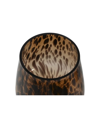 Vaso Home ESPRIT Marrone Nero Cristallo Moderno 16,5 x 16,5 x 29 cm Vaso Home ESPRIT Marrone Nero Cristallo Moderno 16,5 x 16,5 x 29 cm