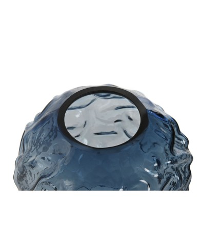 Vaso Home ESPRIT Azzurro Cristallo Moderno 21,5 x 21,5 x 19 cm Vaso Home ESPRIT Azzurro Cristallo Moderno 21,5 x 21,5 x 19 cm