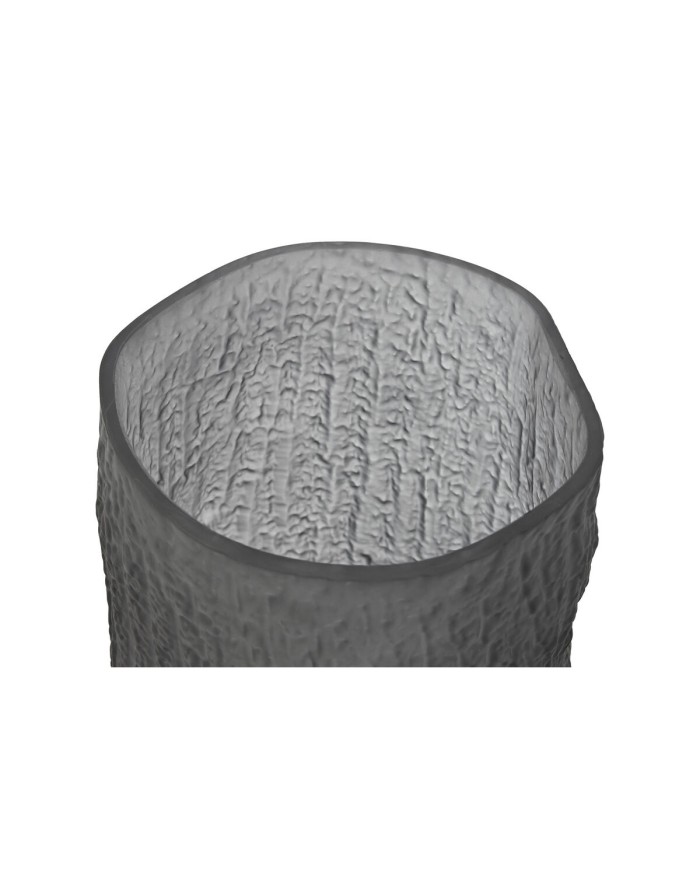 Vaso Home ESPRIT Grigio Cristallo Moderno 14 x 14 x 31,5 cm Vaso Home ESPRIT Grigio Cristallo Moderno 14 x 14 x 31,5 cm