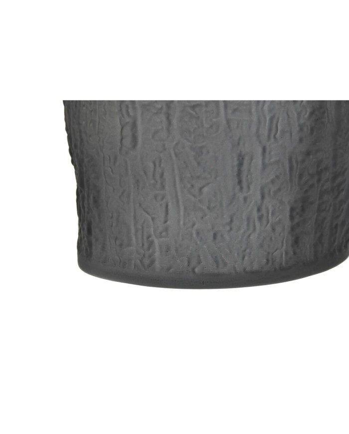 Vaso Home ESPRIT Grigio Cristallo Moderno 13 x 13 x 21 cm Vaso Home ESPRIT Grigio Cristallo Moderno 13 x 13 x 21 cm