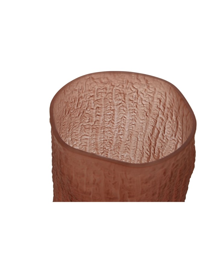 Vaso Home ESPRIT Terracotta Cristallo Moderno 14 x 14 x 31,5 cm Vaso Home ESPRIT Terracotta Cristallo Moderno 14 x 14 x 31,5 cm