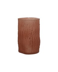 Vaso Home ESPRIT Terracotta Cristallo Moderno 14 x 14 x 31,5 cm Vaso Home ESPRIT Terracotta Cristallo Moderno 14 x 14 x 31,5 cm