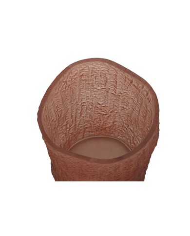 Vaso Home ESPRIT Terracotta Cristallo Moderno 14 x 14 x 21 cm Vaso Home ESPRIT Terracotta Cristallo Moderno 14 x 14 x 21 cm