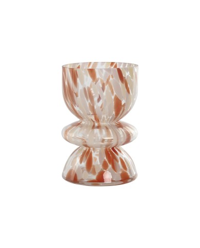 Vaso Home ESPRIT Crema Terracotta Cristallo Moderno 16 x 16 x 24 cm Vaso Home ESPRIT Crema Terracotta Cristallo Moderno 16 x 16 x 24 cm